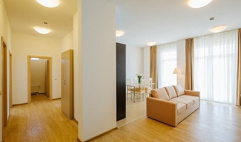 Апартаменты четырехместный с 2 спальнями и кухней, отель "Имеретинский - Морской Квартал", Сочи, Адлер