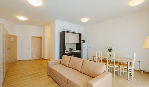 Апартаменты четырехместный с 2 спальнями и кухней, отель "Имеретинский - Морской Квартал", Сочи, Адлер