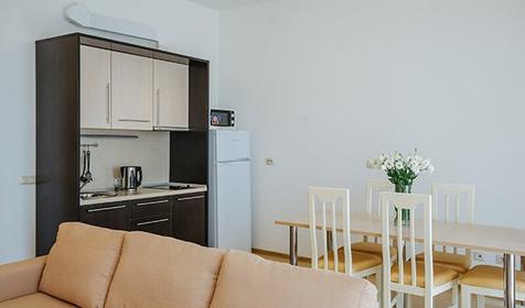 Апартаменты четырехместный с 2 спальнями и кухней, отель "Имеретинский - Морской Квартал", Сочи, Адлер