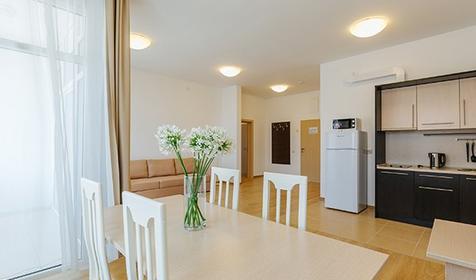 Апартаменты пятиместный с 3 спальнями и кухней, отель "Имеретинский - Морской Квартал", Сочи, Адлер