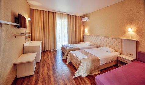 Стандарт двухместный двухместный. Санаторий Жемчужина моря, Геленджик, Кабардинка