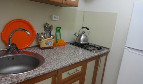 Двухместная студия с индивидуальной кухней без балкона (1 этаж)