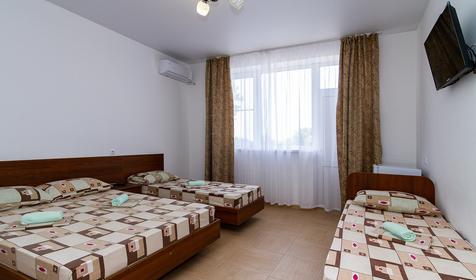 Стандарт четырехместный. Гостевой дом На Пляже Белая Лилия, Анапа, Джемете