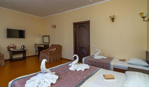 Студия без балкона с видом на бассейн. Отель Георгий, Анапа, Витязево