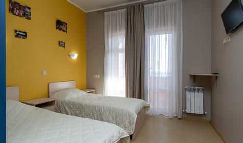 Двухместный стандарт с раздельными кроватями. Гостевой дом Дом путешественника, Геленджик