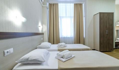 Четырехместный стандарт стандарт. Пансионат Аквамарин, Сочи, Хоста