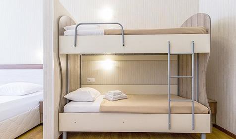 Четырехместный стандарт стандарт. Пансионат Аквамарин, Сочи, Хоста