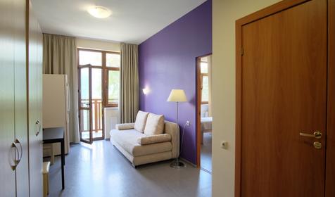 Трехместный двухкомнатный с видом на горы. Отель Riders Lodge Адлерский район, Сочи, поселок Красная Поляна