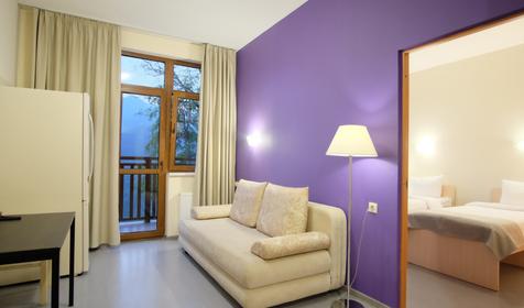 Трехместный двухкомнатный с видом на горы. Отель Riders Lodge Адлерский район, Сочи, поселок Красная Поляна