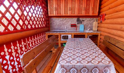 Сруб Матрешка. Гостевой дом Матрёшка, Темрюкский район, Голубицкая