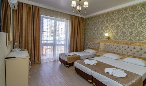  Стандарт трехместный, вид на двор. Отель Золотые пески, Анапа, п. Витязево