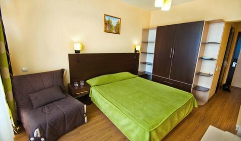 Стандарт двухместный без балкона (корпус 1). Отель Ателика Гранд Меридиан, г. Анапа, п. Витязево