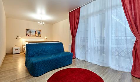 Стандарт-студия улучшенный техместный. Отель Золотой фазан, Темрюк, Кучугуры