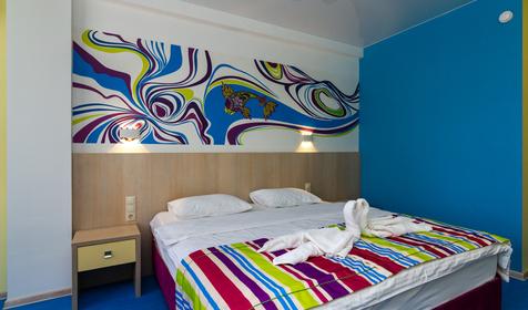 Четырехместный без балкона. Гостевой дом Позитив, Анапа, Витязево