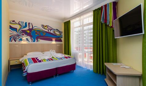 Четырехместный с двумя балконами. Гостевой дом Позитив, Анапа, Витязево