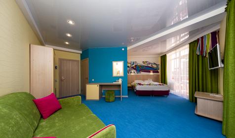 Четырехместный с двумя балконами. Гостевой дом Позитив, Анапа, Витязево