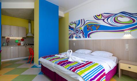 Студия с кухней. Гостевой дом Позитив, Анапа, Витязево