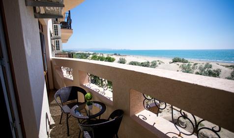 Четырехместный семейный с балконом и видом на море