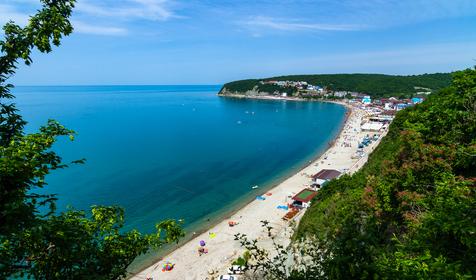 Пляж, п. Новомихайловский