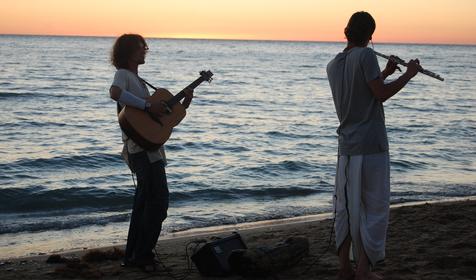 Пляж. Пансионат Химик, Туапсинский район, п. Новомихайловский