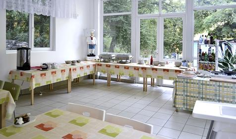 Столовая. База отдыха Райский сад, г. Геленджик, с. Прасковеевка