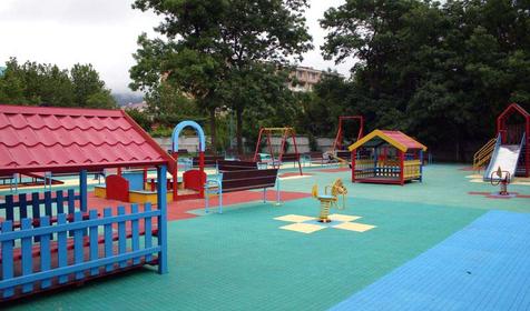 Детская площадка, санаторий Голубая волна, г. Геленджик