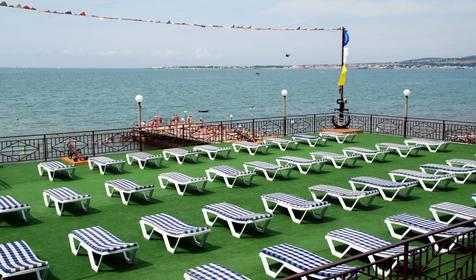 Собственный пляж, санаторий Красная Талка, г. Геленджик