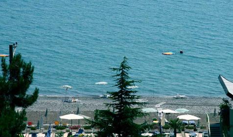 Вид с балкона на пляж