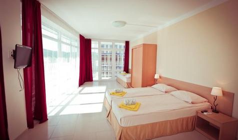 Стандарт трехместный панорамный. Отель Марсель. Туапсе, Лермонтово