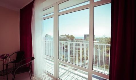 Стандарт трехместный панорамный. Отель Марсель. Туапсе, Лермонтово