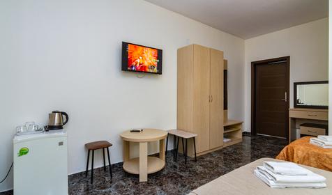 Трехместный стандарт с балконом. Отель Эллас, Сочи, Адлер