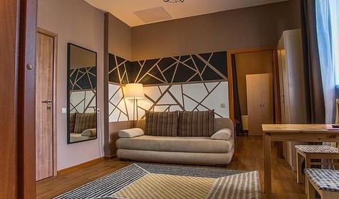 Семейный 4-местный двухкомнатный (цоколь). Гостиничный комплекс Rosa Village (Роза Вилладж), Сочи, Красная Поляна