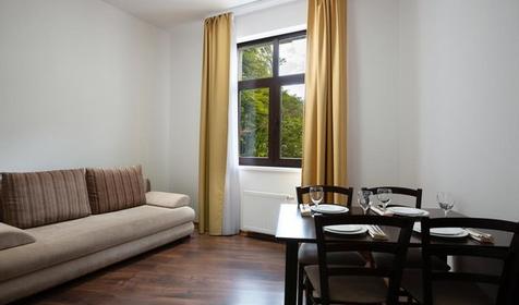 Апартаменты двухместные двухкомнатные с кухней, корпус 4