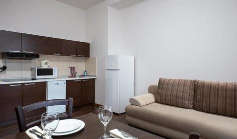 Апартаменты двухместные двухкомнатные с кухней, корпус 4