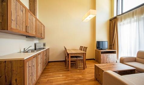 Апартаменты семейные четырехместные трехкомнатные. Поляна 1389 Отель и СПА, Сочи, Адлерский район, Красная Поляна, Эсто-Садок