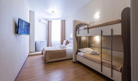 Трехместный семейный комфорт. Пансионат Аквамарин. Сочи, Хоста