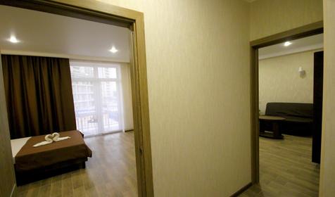 Люкс двухкомнатный с балконом. Отель семейного отдыха Palma Soneta, Анапа, Джемете