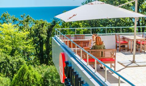 Лобби-бар. Оздоровительный комплекс AZIMUT Отель AZIMUT Отель Прометей Небуг Небуг, Туапсинский район, п. Небуг