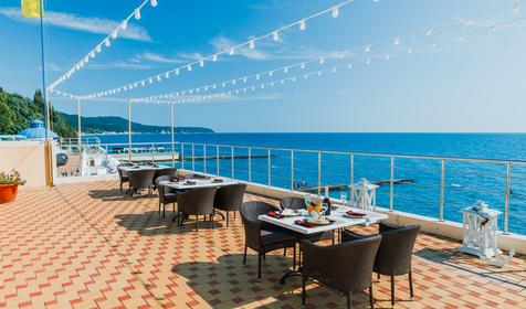 Ресторан Старик и море. Оздоровительный комплекс AZIMUT Отель AZIMUT Отель Прометей Небуг Небуг, Туапсинский район, п. Небуг