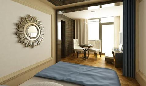 Люкс 2-местный 2-комнатный. Отель Аура, Сочи, Лоо, Горный Воздух