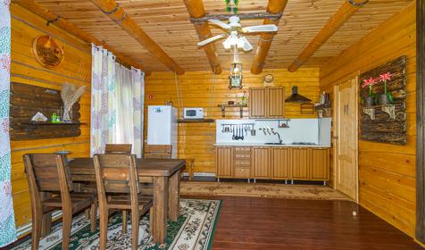 ЭКО дом из дерева,110 кв м, со всеми удобствами, для 4-х человек