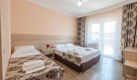 Трехместный однокомнатный (1 и 2 этаж), 2 корпус