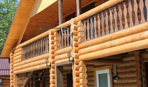 Двухместный в срубе