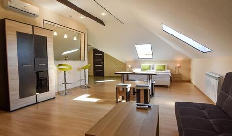 Мансарда трехместная студия