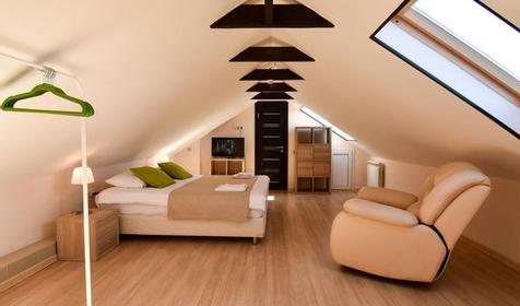 Мансарда трехместная двухкомнатная