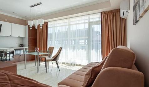 Апартаменты Делюкс однокомнатные с кухней и балконом