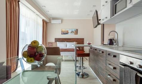 Апартаменты Делюкс однокомнатные с кухней и балконом