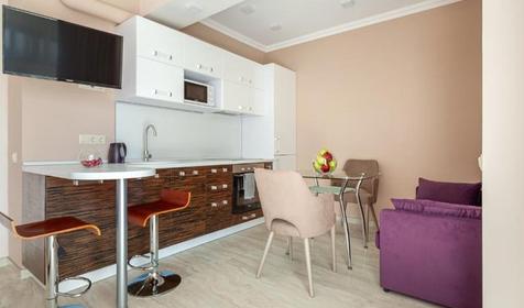 Апартаменты Делюкс однокомнатные с кухней и балконом