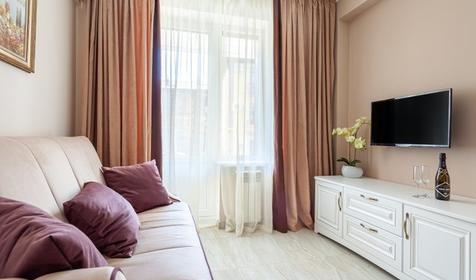 Апартаменты делюкс двухкомнатный с кухней и балконом