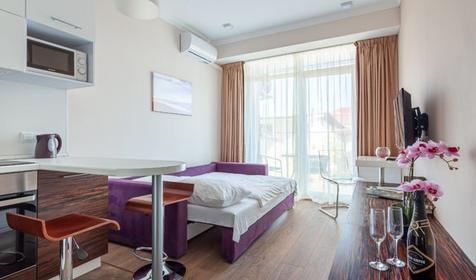 Апартаменты стандарт с кухней и балконом